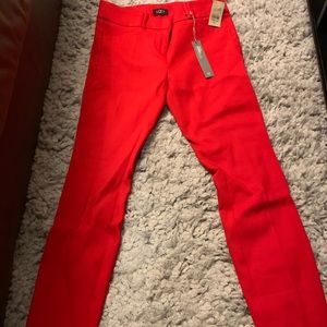 Vivid Red Skinny Pants